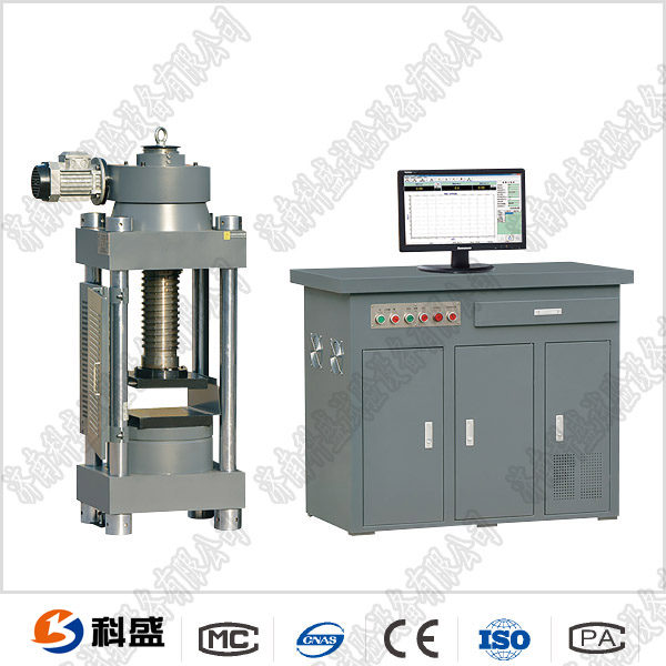YES路面磚壓力試驗機，燒結(jié)路面磚壓力試驗機